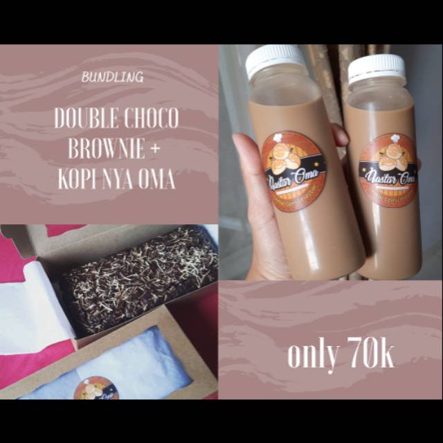 

Bundling Double Choco Brownie & Kopi nya Oma