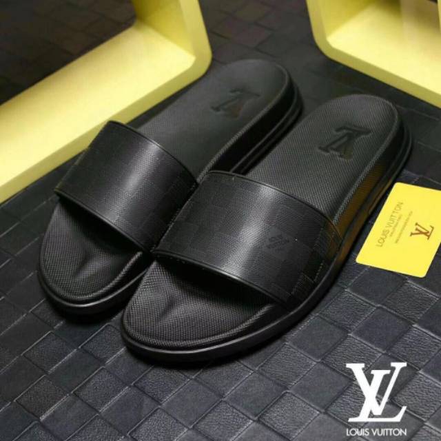 Sandal Slip On / Sandal Jepit Branded LV Super Mirror 1:1