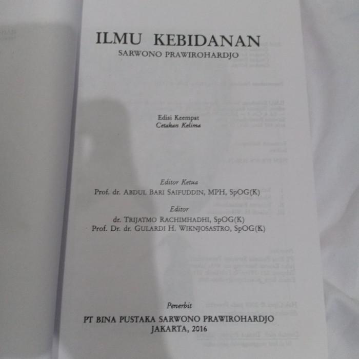 

Buku Kedokteran / Buku Kedokteran Spesialis / Buku Ilmu Kebidanan - Bina Pustaka Sarwono P