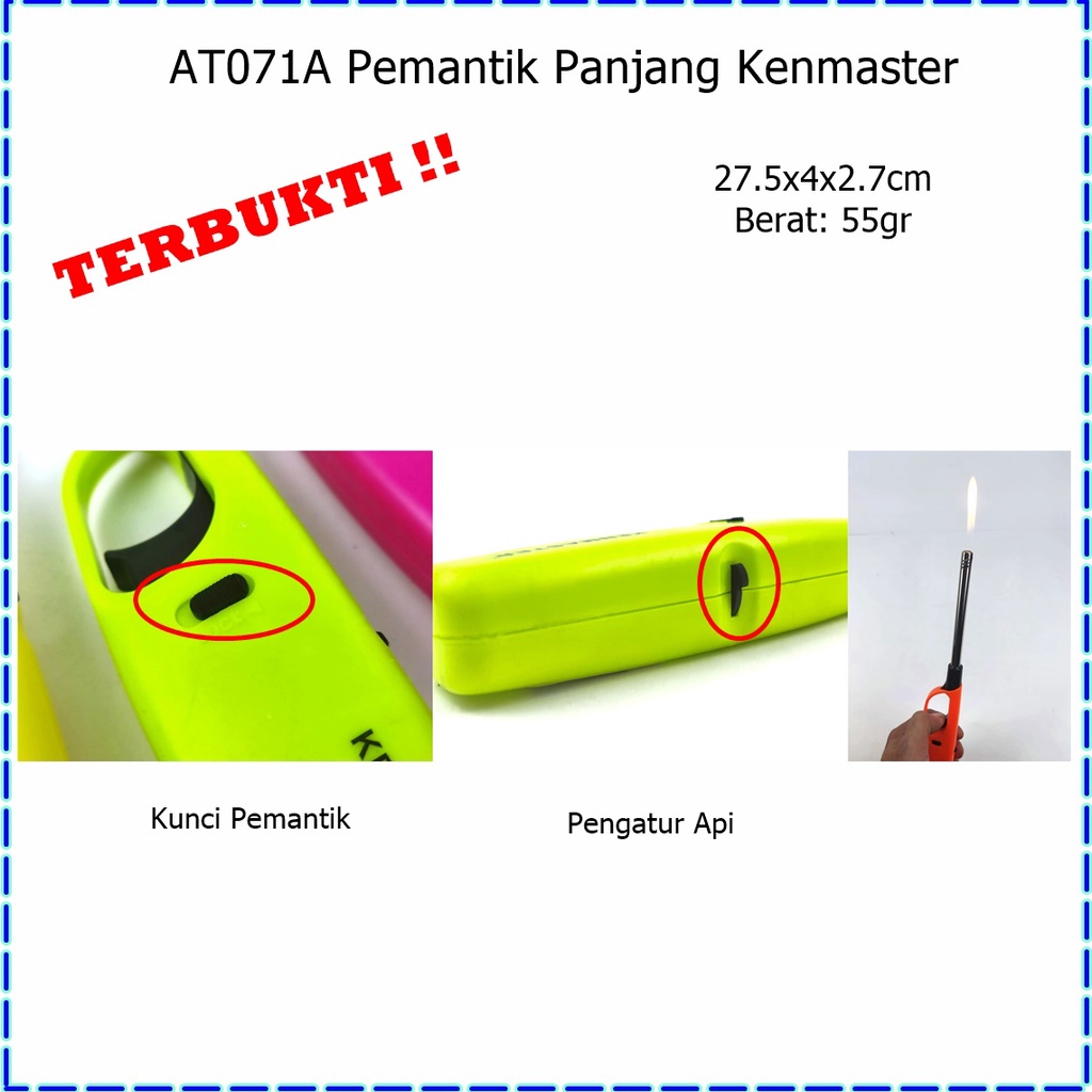 Alat Pematik Api Kompor Gas Dapur/Korek Kompor Lighter Gas Portable/ Pemantik Panjang/Korek Kompor/Pemantik Kompor Kenmaster