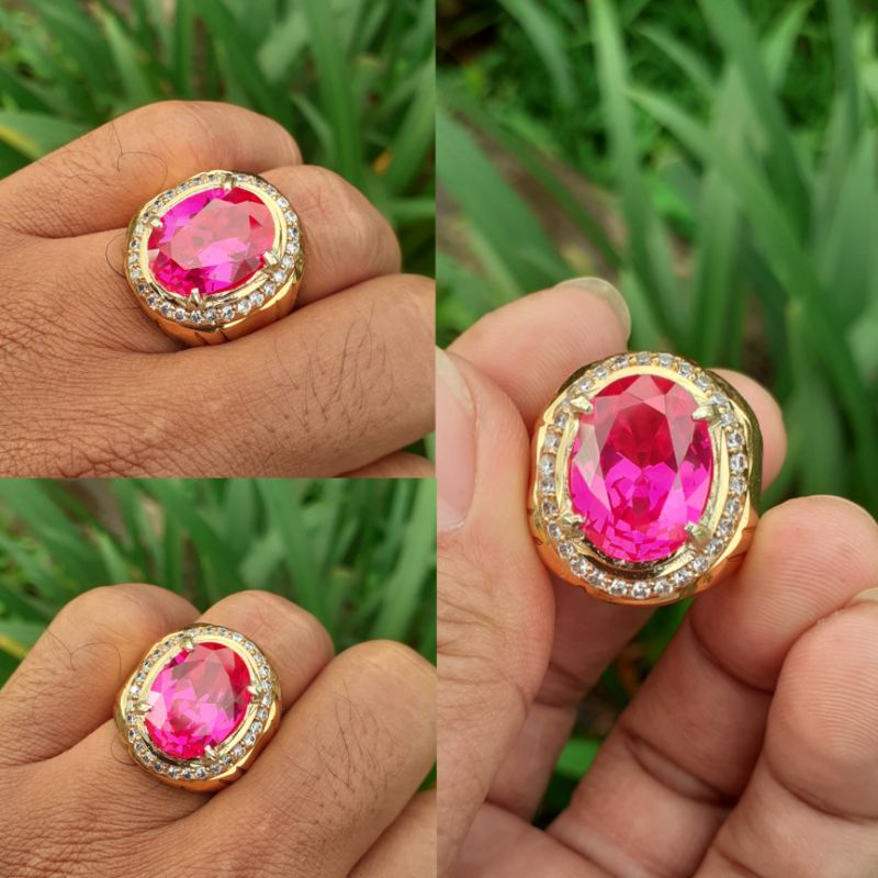 Cincin Batu Merah Siam Asli Bangkok
