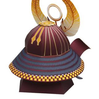 Pola DIY Paper craft Topi Samurai Prakarya Papercraft Pola DIY Paper craft Topi Samurai Prakarya Papercraft