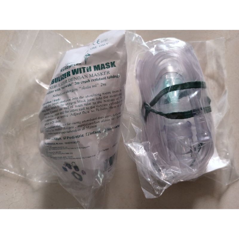 Masker Nebulizer ANAK/ Dewasa Merk GEA/LIFERESOURCES