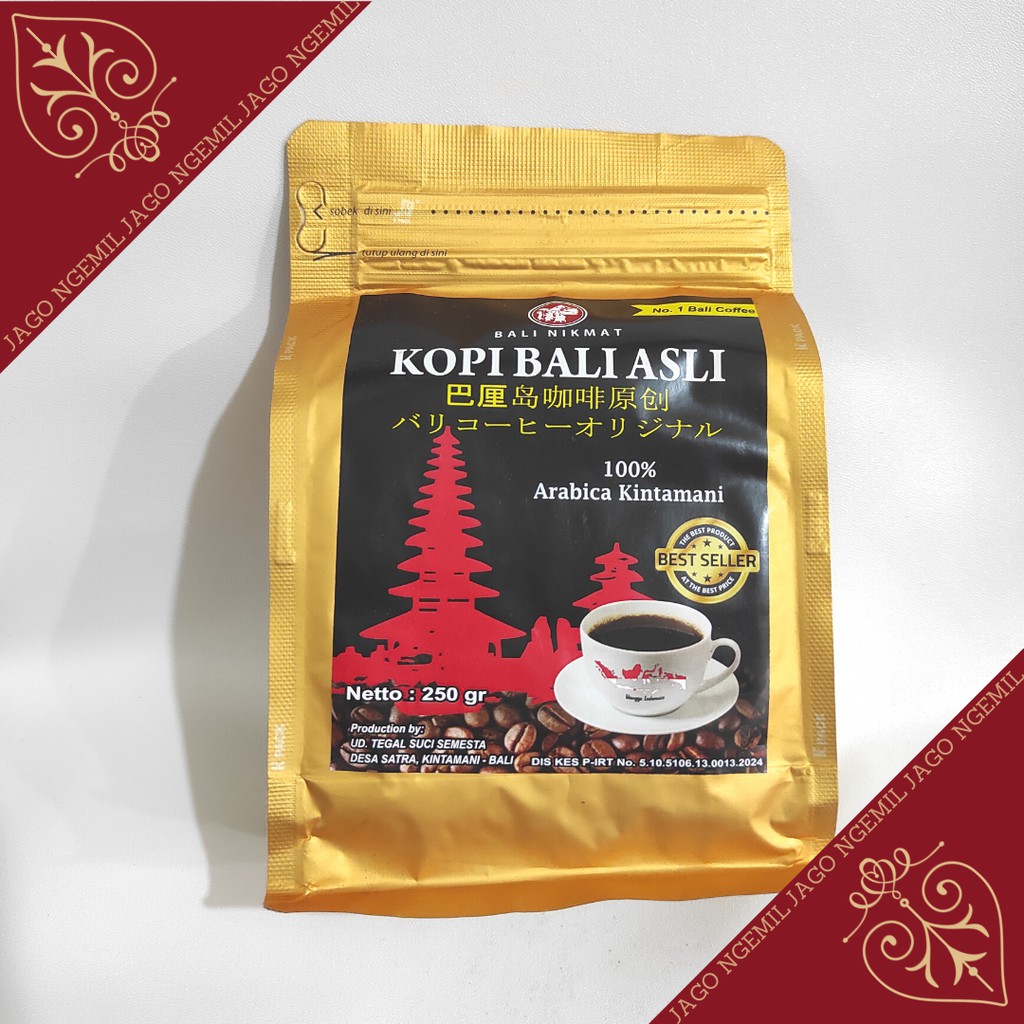 Kopi Bali Asli Kintamani Arabica &amp; Robusta - Bali Nikmat 250gr