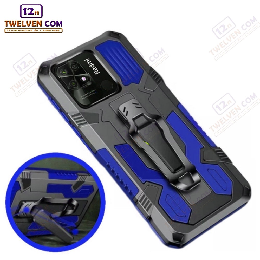 Case Shockproof Xiaomi Redmi 10c Armor Hardcase Stand Clip