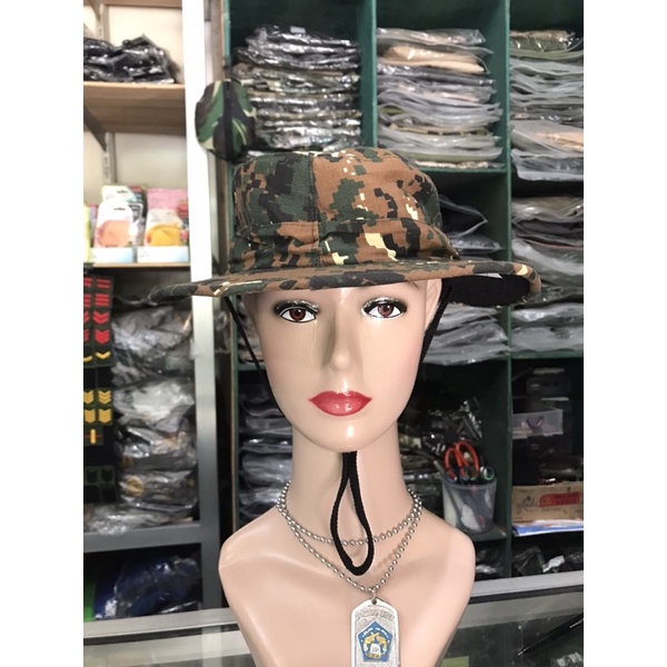 Rimba Tactical Topi rekat topi rimba perekat  topi Velcro Loreng topi outdoor loreng