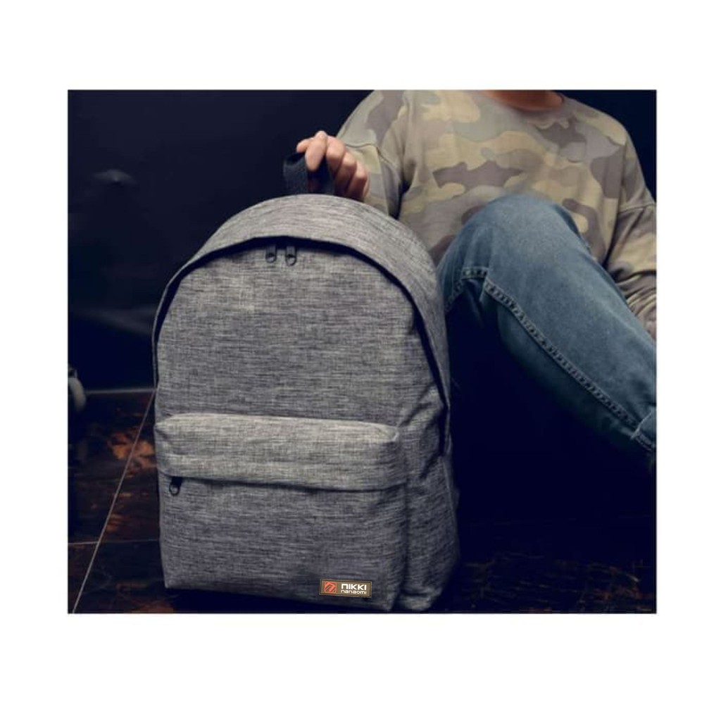 BP01 Korea Casual Canvas Backpack Pria Wanita / Tas Kuliah Sekolah M613