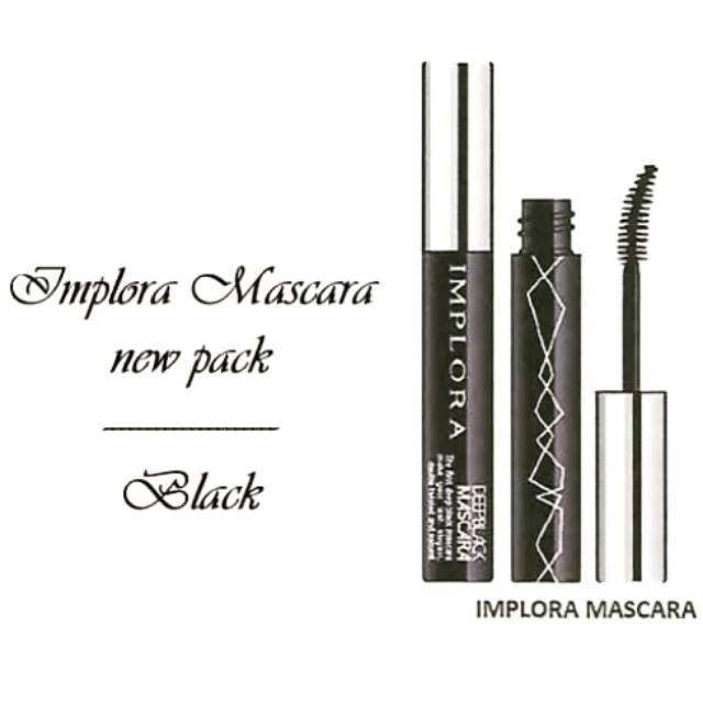 ❤️Glamouroseshop❤️ Implora mascara new packaging - Deep black ORIGINAL BPOM