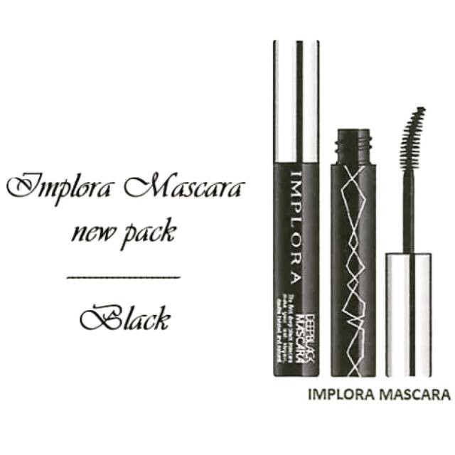 ❤️Glamouroseshop❤️ Implora mascara new packaging - Deep black ORIGINAL BPOM