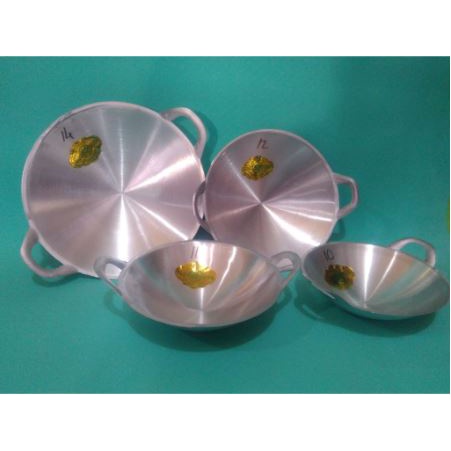 Wajan Cor Aluminium Asli SP Hijau  – Wajan Masak Tradisional
