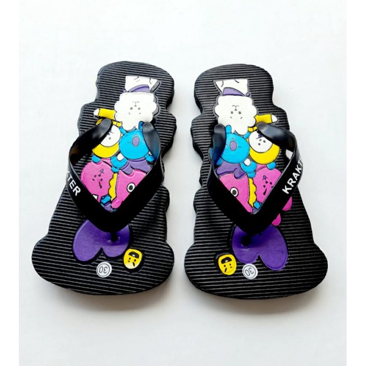 Sandal anak Kalakter BT21 Terbaru 2021