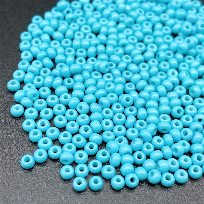 400pcs Manik-Manik Kaca Ukuran 3mm Warna Solid Untuk Perhiasan