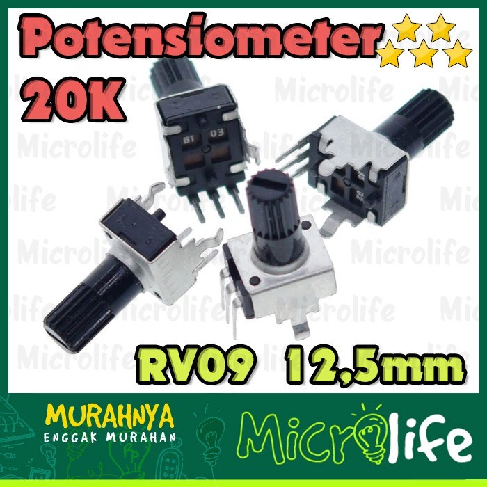 Potensio 20K RV09 Potensiometer 12.5mm