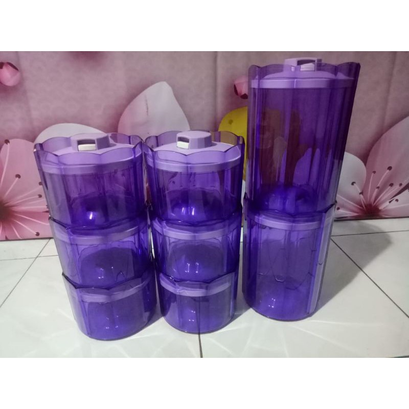 Bekas Toples Tupperware Kristal Ungu