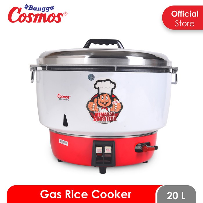 COSMOS CRJ-3020G Rice Cooker Jumbo Gas / Penanak Nasi 20 Liter