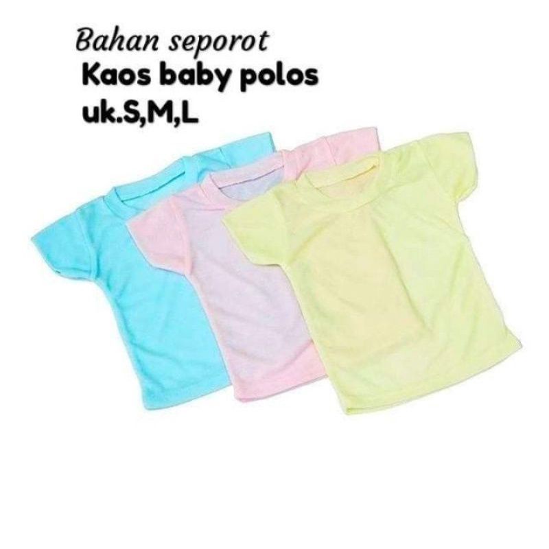 1 lusin kaos oblong bayi lengan pendek | singlet bayi polos termurah | kaos singlet bayi violita