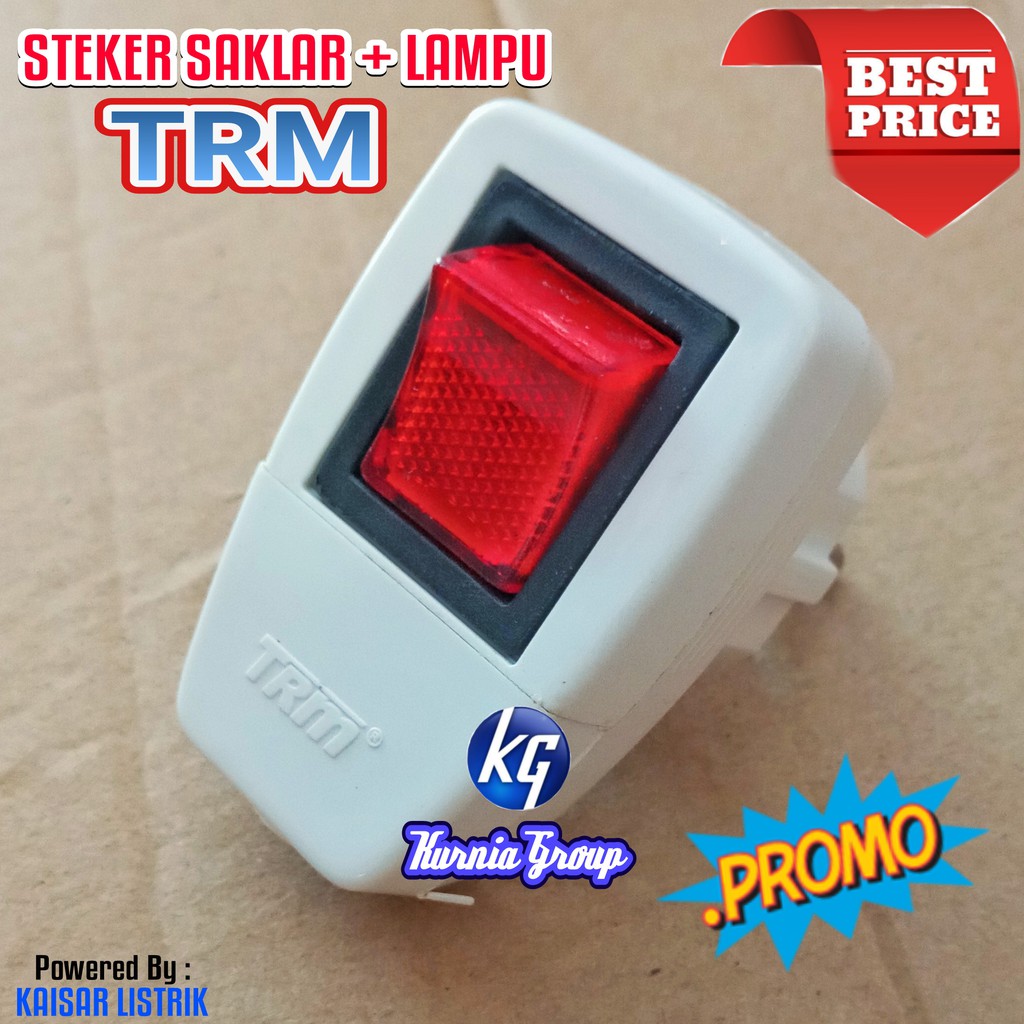 Steker Saklar Lampu TRM ST-111 Arde Jek Colokan Listrik Jeck Stecker Arde sakelar On Off Klik On SNI