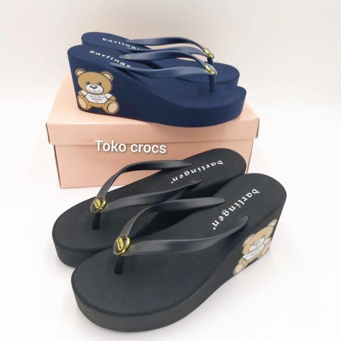 Sandal Darlingen wedges Bear / Sandal wedges wanita / darlingen wedges TERPOPULER