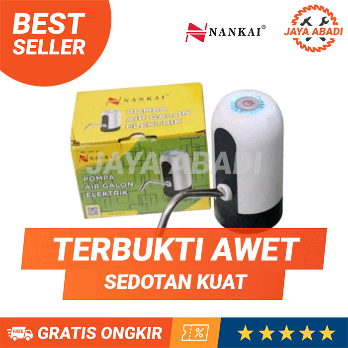 Pompa Galon Elektrik Baterai / Pompa Air Minum Galon Elektrik Charge Nankai