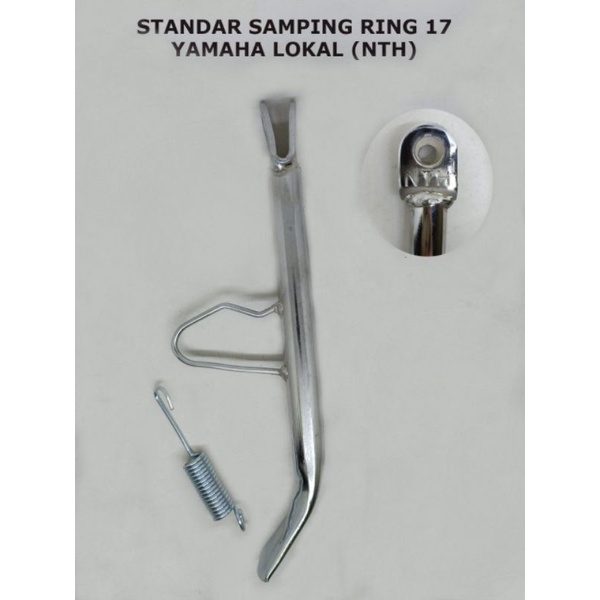 Standar samping chrome Yamaha Ring 17 Lokal  Mio Xeon Fino Vega Jupiter dll