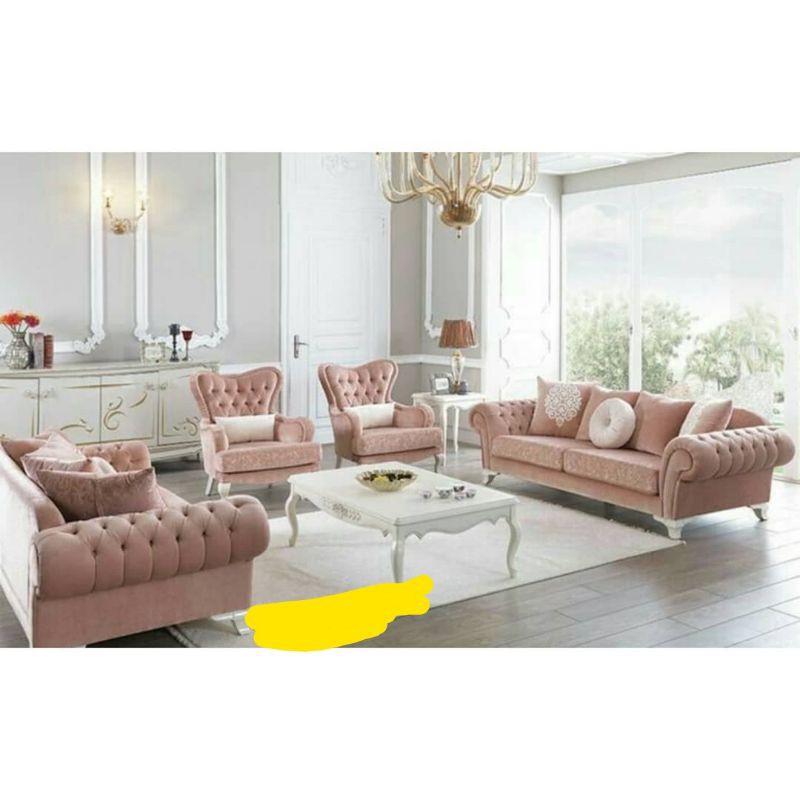 SET SOFA CHESTER 31 + MEJA DAN SET STOOL
