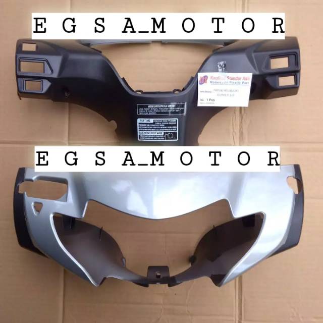 BATOK KEPALA DEPAN BELAKANG HONDA SUPRA X 125 2005-2006, WARNA SILVER