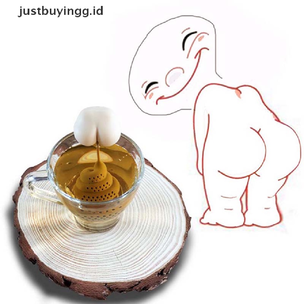 (Justbuyingg.Id) Saringan Teh Bentuk Kotoran Bahan Silikon