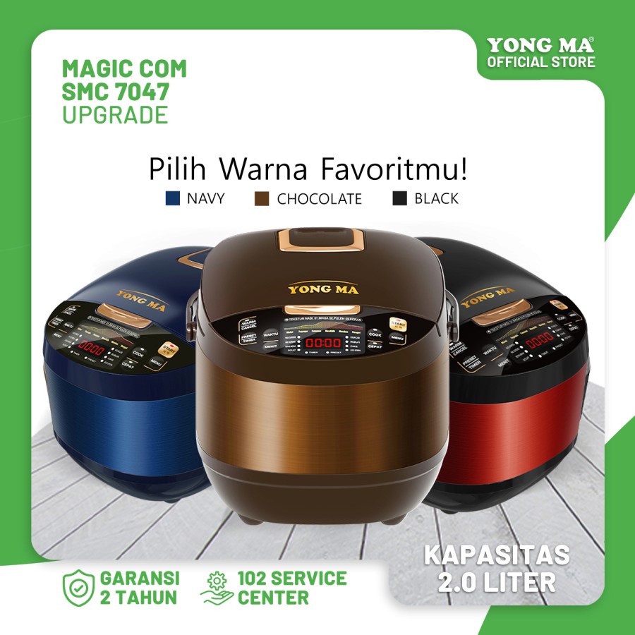 Rice Cooker YongMa SMC7047 2LITER / Magic Com Yong Ma SMC 7047 Penanak Nasi Digital