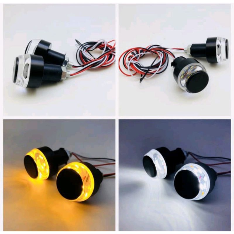 lampu jalu stang motor led handgrip motor sein senja universal