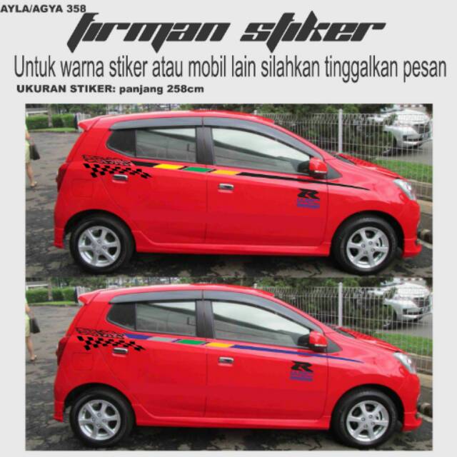 5100 Modif Cutting Sticker Mobil Agya Merah Gratis Terbaru