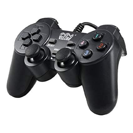 Game Pad USB SINGLE WELCOM XSHOCK2 BLACK - Single Joystick (WE-830S)