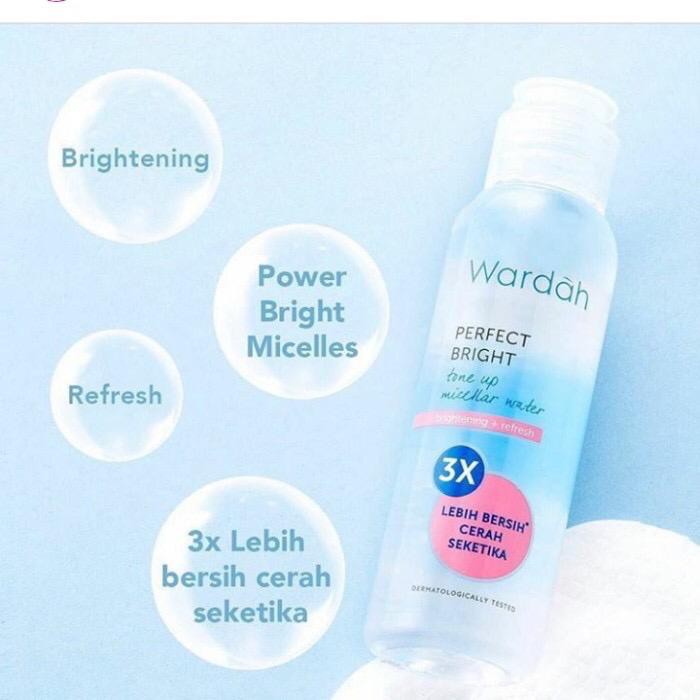 Wardah Perfect Bright tune up Micellar Water - 100ml ~ ORIGINAL 100%