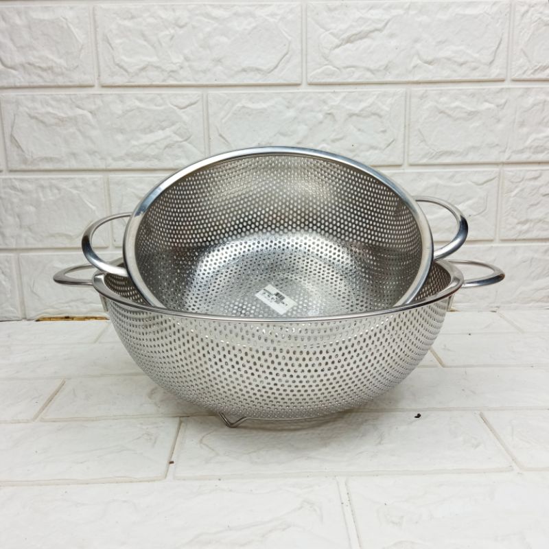ceting nasi stainless steel tebal 20x9cm & 24x9cm (325)