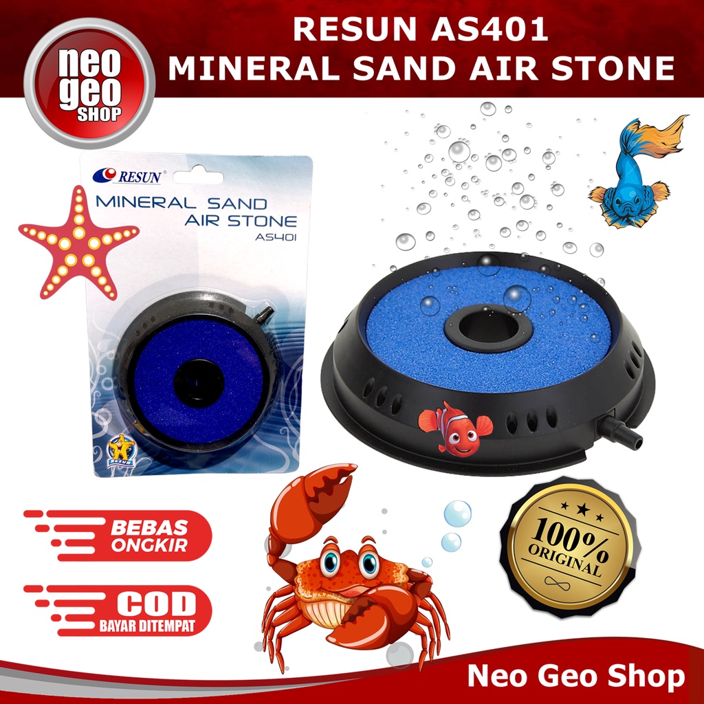 RESUN AS 401 AS401 BATU AERATOR BULAT AIRSTONE AIR STONE ROUND DONAT