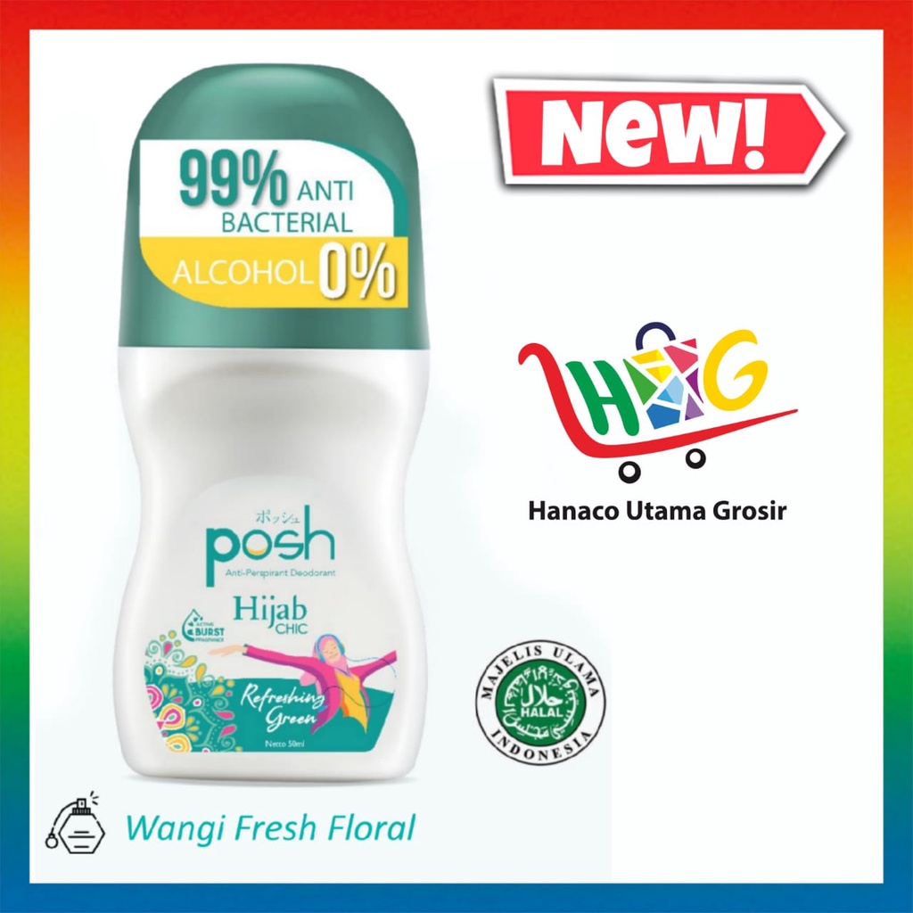 Posh Roll On Deodorant Hijab (50 mL)