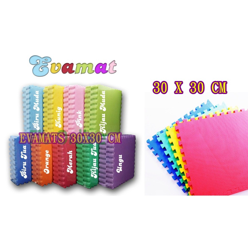 EVAMATS POLOS 30x30 cm / EVAMAT POLOS / ALAS LANTAI SPONS