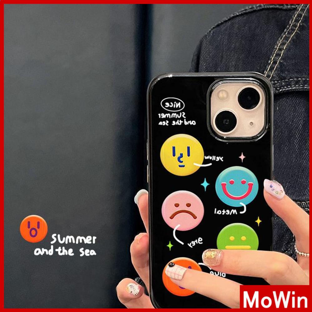 iPhone Case Silicone Soft Case Black Shiny Shockproof Protection Camera Colorful Expression Cartoon Cute Compatible For iPhone 11 Pro Max 13 Pro Max 12 Pro Max 7Plus xr XS Max