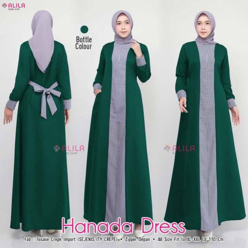 Hanada dress pakaian wanita fashion muslim remaja