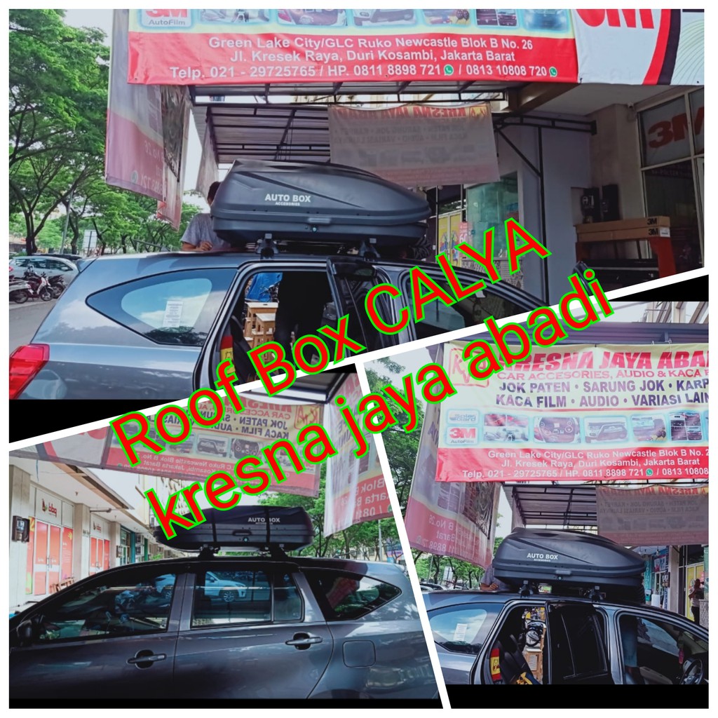ROOF BOX CALYA SIGRA DENGAN KAPASITAS BESAR