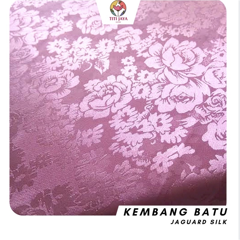 Jaguard Embos Kembang Batu / Jacquard Silk Premium Import / Jaguar Emboss