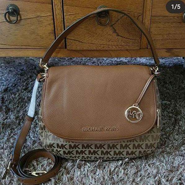 ❗❗ HARGA TURUN TAS WANITA MURAH❗❗ TAS MICHAEL KORS ORIGINAL - MK BEDFORD MEDIUM FLAP SIGN