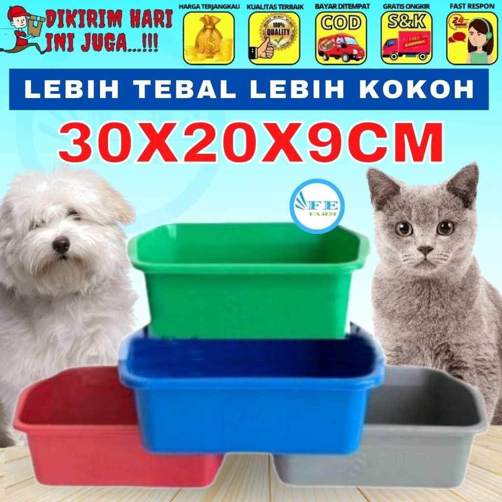 Bak Pasir Kucing/ Litter Box Sedang / Bak Pasir kucing Besar , Bak pasir / Bak Cupang FEFARM