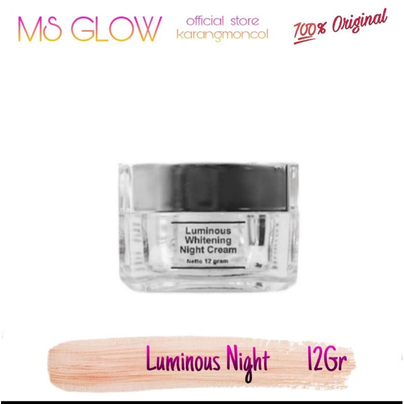 Ms Glow Luminous Whitening Night Cream | Night Cream Luminous