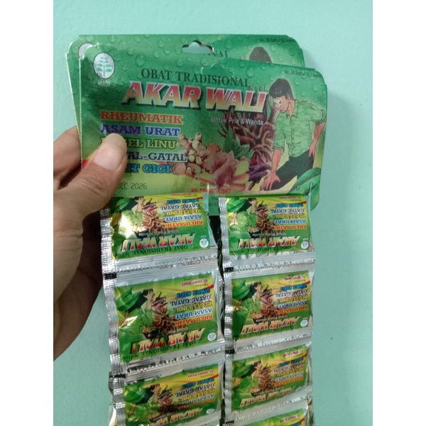 

AKAR WALI jamu kapsul asam urat