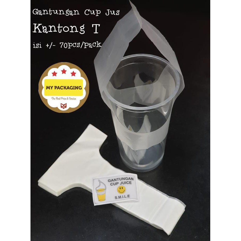 Favorit] Kantong Plastik T Cup Thai Tea Juice Isi 70Pcs/Pack