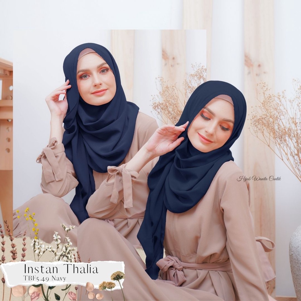 Hijabwanitacantik - Instan Thalia | Hijab Instan | Jilbab Instan-Navy