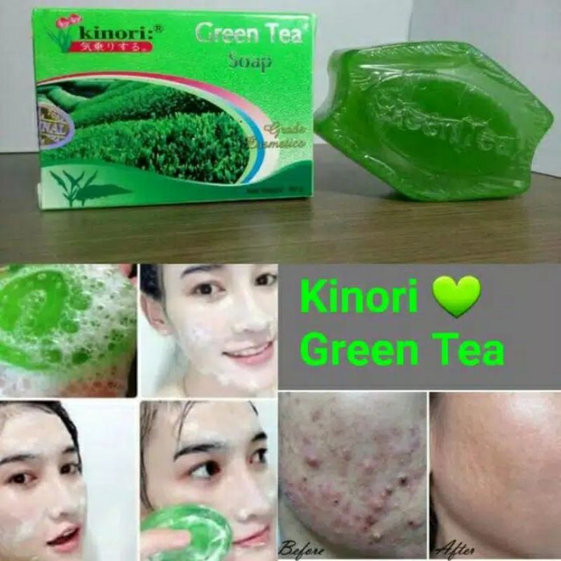 SABUN KINORI GREEN TEA ORI