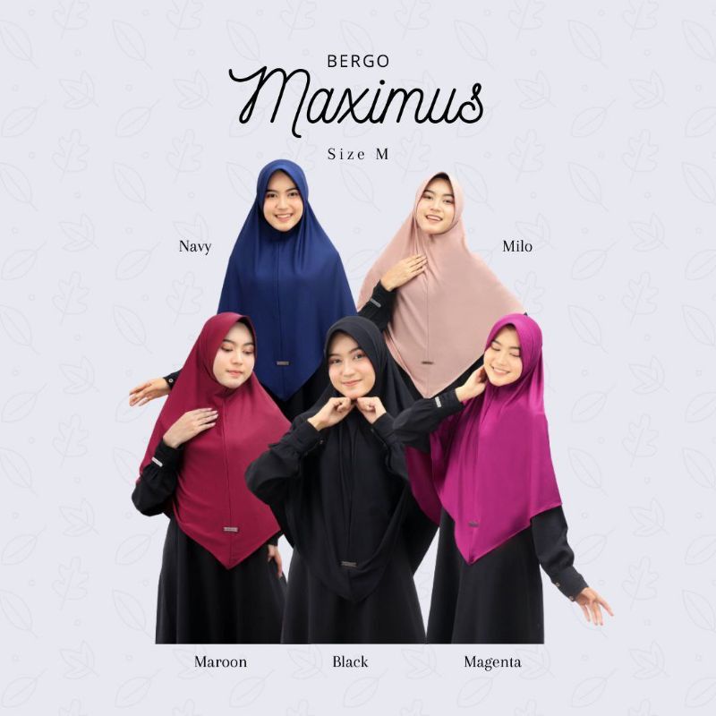 [WANOJA] BERGO MAXIMUS BAHAN ZAIDA CREPE KHIMAR JILBAB