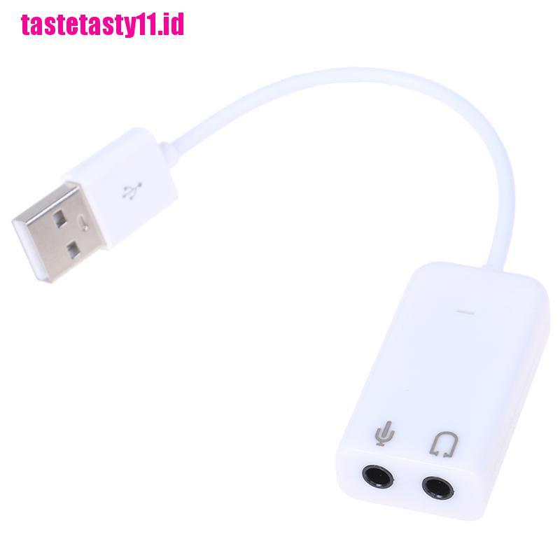 Adapter Sound Card Eksternal USB Audio 7.1 Virtual Channel Dengan Kabel