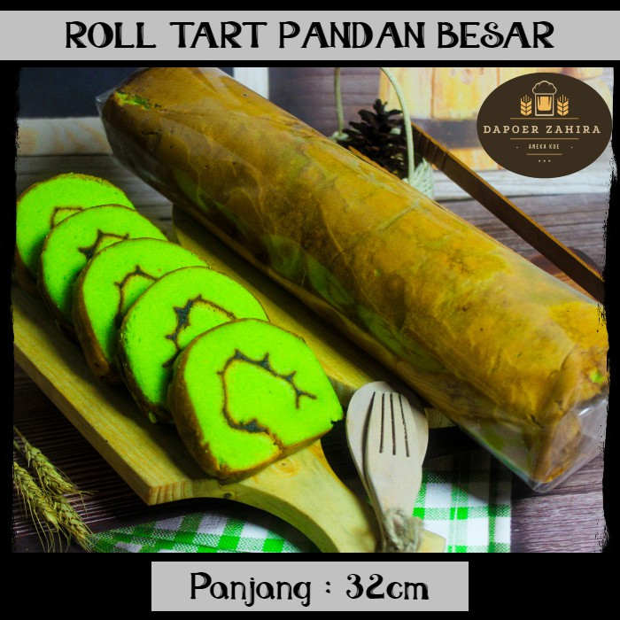 

Bolu Gulung Pandan Selai Nanas / Kue Roll Tart untuk Sajian Arisan Lebaran & Natal